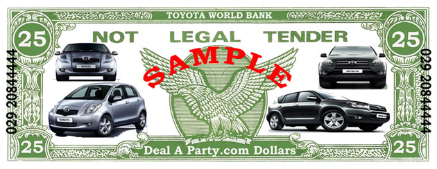 Toyota Rav 4 & Yaris car launch casino promotional
