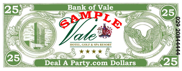 Vale Hotel Corporate Casino Event